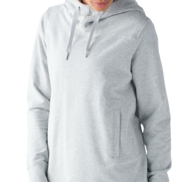lululemon athletica Tops - Lululemon Split Pullover Heathered grey hoodie